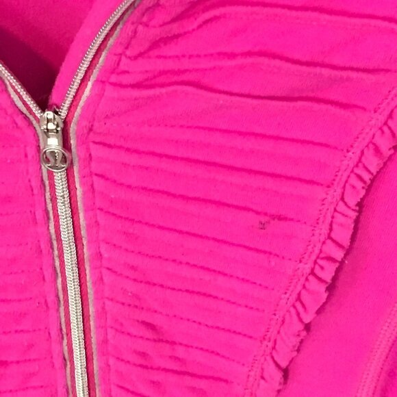Lululemon fuchsia 1/4 zip athletic long sleeve, 6 - Picture 3 of 11